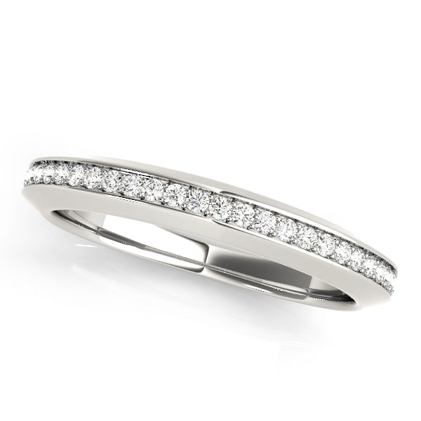 Diamond Half Eternity Ring in Gold & Platinum