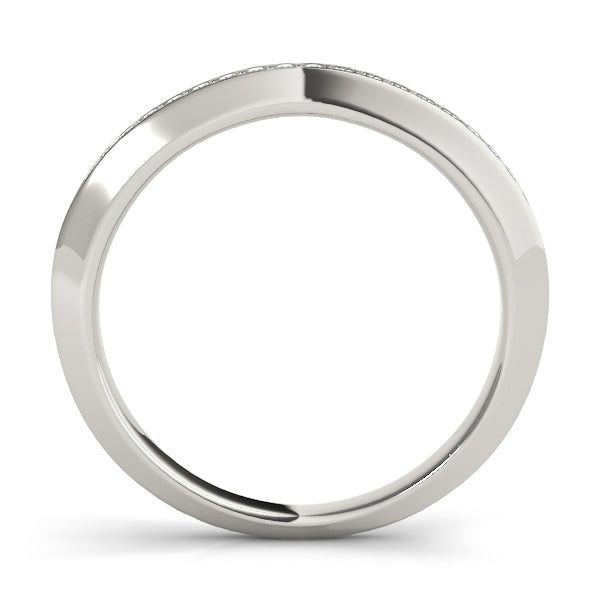 Diamond Half Eternity Ring in Gold & Platinum