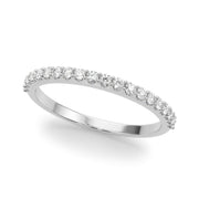 Prong Set Half Eternity Ring in Gold & Platinum