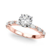 Noble Remountring Marquise Diamond Engagement Ring in 10K/14K gold and platinum with certified lab-grown or natural diamonds