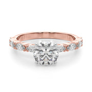 Noble Remountring Marquise Diamond Engagement Ring in 10K/14K gold and platinum with certified lab-grown or natural diamonds