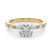 Noble Remountring Marquise Diamond Engagement Ring in 10K/14K gold and platinum with certified lab-grown or natural diamonds