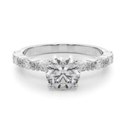 Noble Remountring Marquise Diamond Engagement Ring in 10K/14K gold and platinum with certified lab-grown or natural diamonds