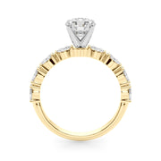 Noble Remountring Marquise Diamond Engagement Ring in 10K/14K gold and platinum with certified lab-grown or natural diamonds