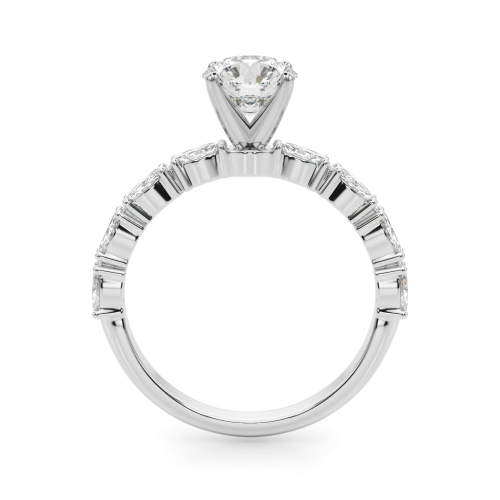 Noble Remountring Marquise Diamond Engagement Ring in 10K/14K gold and platinum with certified lab-grown or natural diamonds