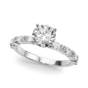 Noble Remountring Marquise Diamond Engagement Ring in 10K/14K gold and platinum with certified lab-grown or natural diamonds