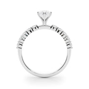 Radiant Remount Ring Round Diamond Engagement Ring in 10K/14K gold and platinum with certified lab-grown or natural diamonds