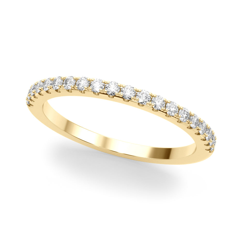 Split Prong Half Wedding Half Eternity Ring in 10K/14K gold and platinum with certified lab-grown or natural diamonds