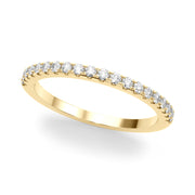 Split Prong Half Wedding Half Eternity Ring in 10K/14K gold and platinum with certified lab-grown or natural diamonds