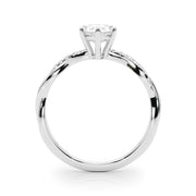 Signature Sidestone Pear Diamond Engagement Ring in 10K/14K gold and platinum with certified lab-grown or natural diamonds