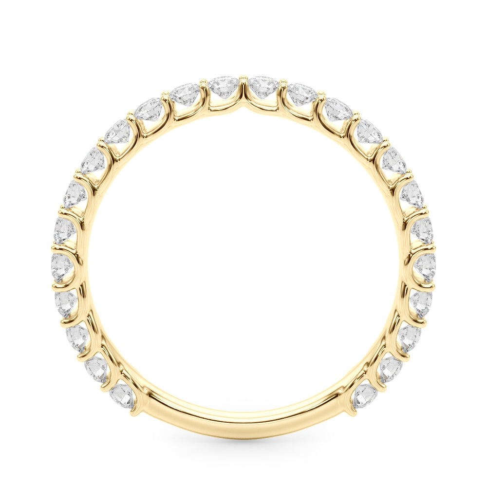 Contemporary Prong Set Bracelets Half Eternity Ring in Gold & Platinum