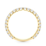 Contemporary Prong Set Bracelets Half Eternity Ring in Gold & Platinum