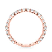 Contemporary Prong Set Bracelets Half Eternity Ring in Gold & Platinum