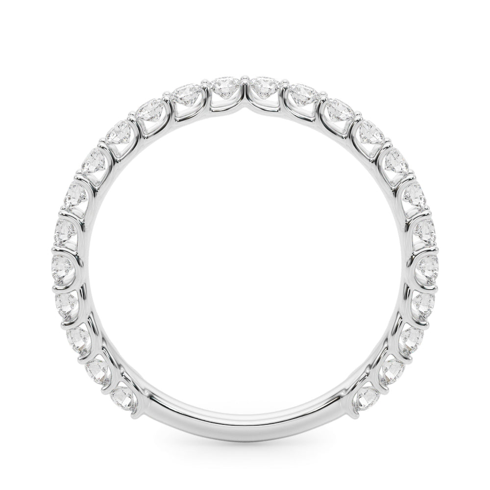 Contemporary Prong Set Bracelets Half Eternity Ring in Gold & Platinum