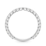 Contemporary Prong Set Bracelets Half Eternity Ring in Gold & Platinum