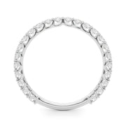Prong Set Half Eternity Ring in Gold & Platinum