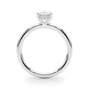 Heirloom Hidden Halo Oval Engagement Ring Oval Diamond Engagement Ring in 10K/14K gold and platinum with certified lab-grown or natural diamonds