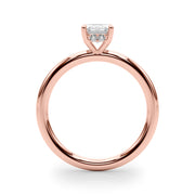 Luxe Hidden Halo Ec Engagement Ring Emerald Diamond Engagement Ring in 10K/14K gold and platinum with certified lab-grown or natural diamonds