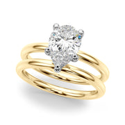 Exquisite Shape Solitaire Pear Diamond Engagement Ring â€” 10K/14K Gold & Platinum