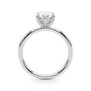 Exquisite Shape Solitaire Pear Diamond Engagement Ring â€” 10K/14K Gold & Platinum