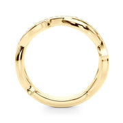 Nature Inspired Half Eternity Ring in Gold & Platinum