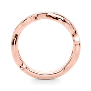 Nature Inspired Half Eternity Ring in Gold & Platinum