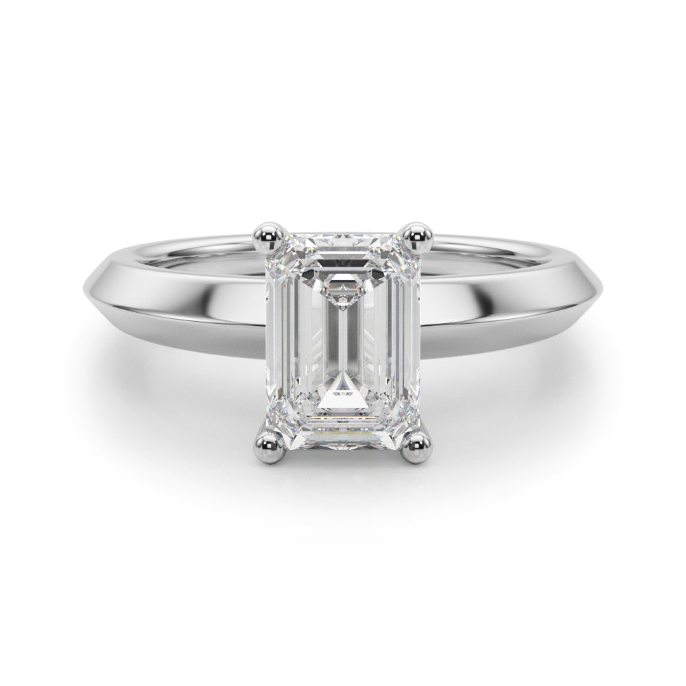 Romantic Ov Center Mq & Rd Sides Oval Diamond Engagement Ring â€” 10K/14K Gold & Platinum