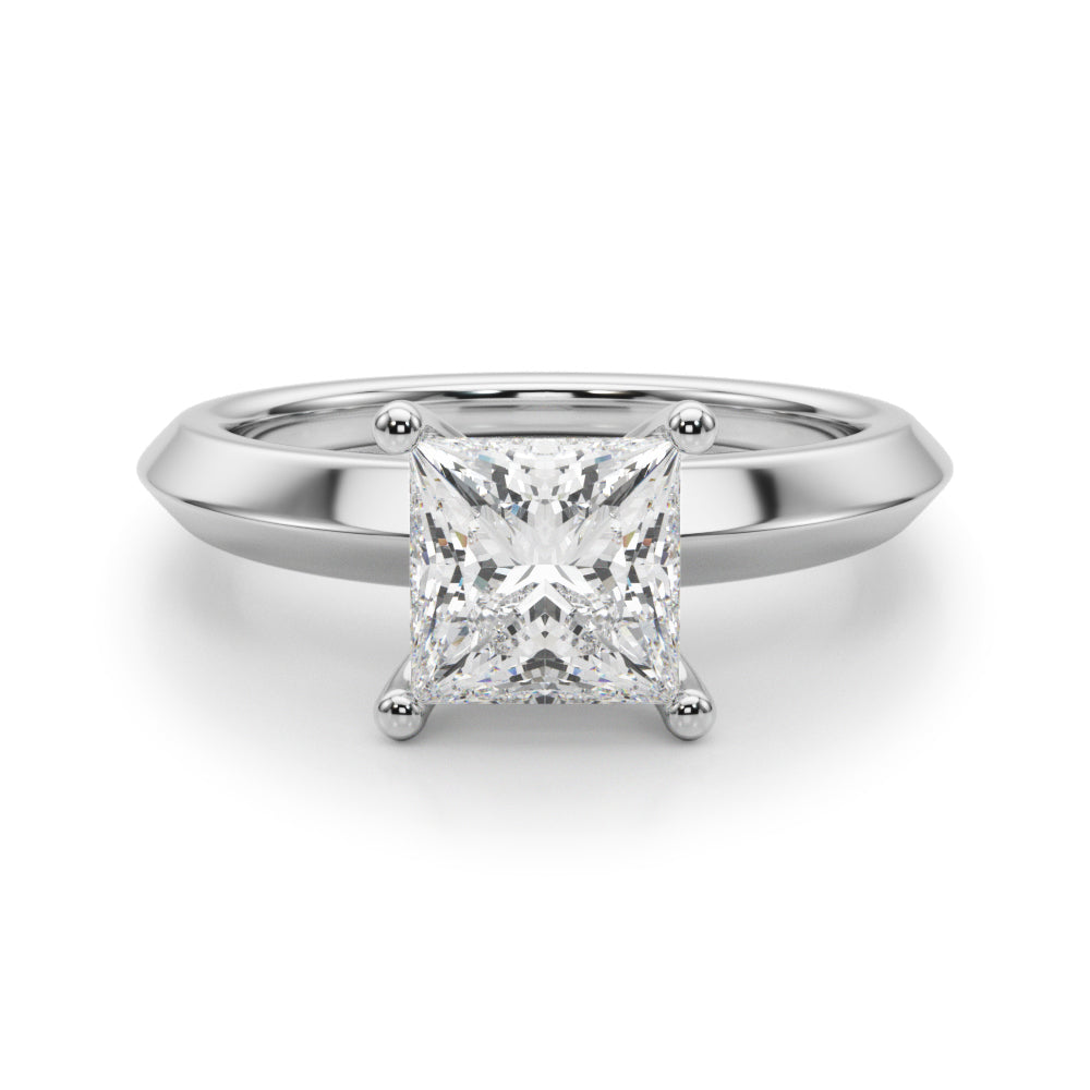 Romantic Ov Center Mq & Rd Sides Oval Diamond Engagement Ring â€” 10K/14K Gold & Platinum