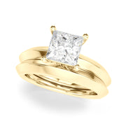 Romantic Ov Center Mq & Rd Sides Oval Diamond Engagement Ring â€” 10K/14K Gold & Platinum