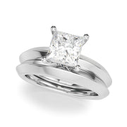 Romantic Ov Center Mq & Rd Sides Oval Diamond Engagement Ring â€” 10K/14K Gold & Platinum