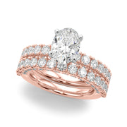 Cherished Sidestone Round Diamond Engagement Ring in 10K/14K gold and platinum with certified lab-grown or natural diamonds