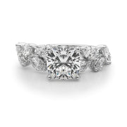 Signature Leaf Engagement Ring Marquise Diamond Engagement Ring in 10K/14K gold and platinum with certified lab-grown or natural diamonds