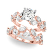 Signature Leaf Engagement Ring Marquise Diamond Engagement Ring in 10K/14K gold and platinum with certified lab-grown or natural diamonds