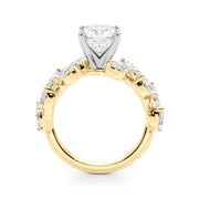 Signature Leaf Engagement Ring Marquise Diamond Engagement Ring in 10K/14K gold and platinum with certified lab-grown or natural diamonds