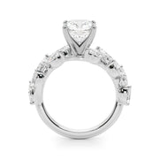 Signature Leaf Engagement Ring Marquise Diamond Engagement Ring in 10K/14K gold and platinum with certified lab-grown or natural diamonds
