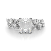 Signature Leaf Engagement Ring Marquise Diamond Engagement Ring in 10K/14K gold and platinum with certified lab-grown or natural diamonds