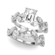Signature Leaf Engagement Ring Marquise Diamond Engagement Ring in 10K/14K gold and platinum with certified lab-grown or natural diamonds