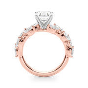Signature Leaf Engagement Ring Marquise Diamond Engagement Ring in 10K/14K gold and platinum with certified lab-grown or natural diamonds