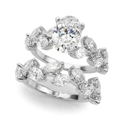 Signature Leaf Engagement Ring Marquise Diamond Engagement Ring in 10K/14K gold and platinum with certified lab-grown or natural diamonds