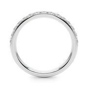 Shared Prong Wedding Half Eternity Ring in Gold & Platinum