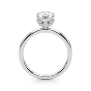 Eternal Sidestone Pear Diamond Engagement Ring â€” 10K/14K Gold & Platinum