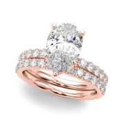 Radiant Sidestone Pear Diamond Engagement Ring â€” 10K/14K Gold & Platinum