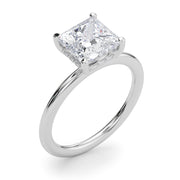Heirloom Hidden Halo Ov Engagement Ring Princess Diamond Engagement Ring â€” 10K/14K Gold & Platinum