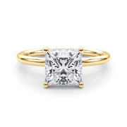 Heirloom Hidden Halo Ov Engagement Ring Princess Diamond Engagement Ring â€” 10K/14K Gold & Platinum