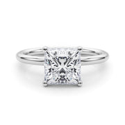 Heirloom Hidden Halo Ov Engagement Ring Princess Diamond Engagement Ring â€” 10K/14K Gold & Platinum