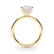 Heirloom Hidden Halo Ov Engagement Ring Princess Diamond Engagement Ring â€” 10K/14K Gold & Platinum