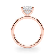 Heirloom Hidden Halo Ov Engagement Ring Princess Diamond Engagement Ring â€” 10K/14K Gold & Platinum