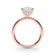 Signature Sidestone Princess Diamond Engagement Ring â€” 10K/14K Gold & Platinum