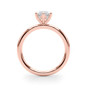 Artisan Sidestone Marquise Diamond Engagement Ring in 10K/14K gold and platinum with certified lab-grown or natural diamonds