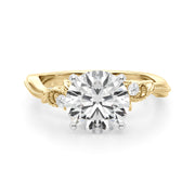 Graceful Center Engagement Ring Oval Diamond Engagement Ring â€” 10K/14K Gold & Platinum